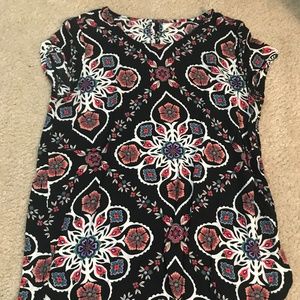 Short Sleeve Floral Blouse